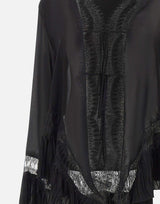 Blusa in georgette con pizzo 2C444A N0990 BLUMARINE 
