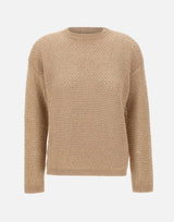 Maglia in fettuccia di cotone con paillettes MAD276F534 M120VR3 FABIANA FILIPPI 