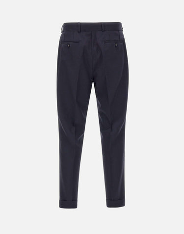 Pantaloni "Pierre" in lana W24MTLG469 NAVY OFFICINE GENERALE 