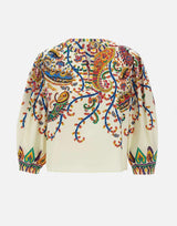Blusa in cotone con stampa paisley floreale WRJA0088 99SP5I1X0800 ETRO 