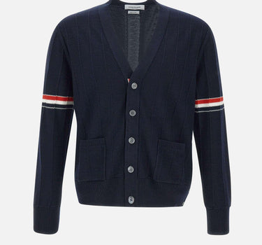 Cardigan "Rib stitch relaxed fit" MKC519A Y1002415 THOM BROWNE 
