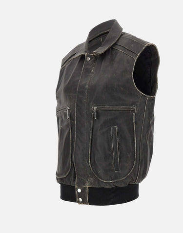 Gilet over in pelle 26EF0W076VA0045 P001 RABANNE 