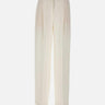 Pantaloni relaxed fit in misto lino 50557443 100 BOSS 