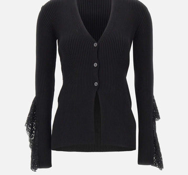 Cardigan con dettagli in pizzo 2M622A N0990 BLUMARINE 