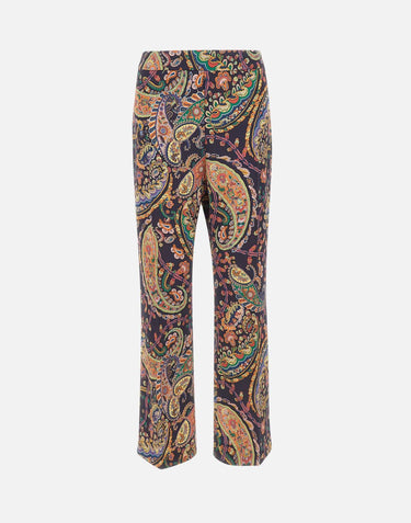 Pantaloni con motivo paisley floreale WREA0069 99SASU8X0884 ETRO 