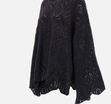 Maglione in lana e alpaca W08130280 33BLACK MAURIZIO MYKONOS 