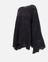 Maglione in lana e alpaca W08130280 33BLACK MAURIZIO MYKONOS 