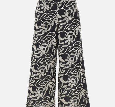 Pantaloni con ricamo floreale P002P000488N 001 ELENA MIRO' 