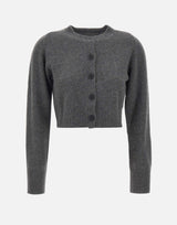 Cardigan "Zephir" in cashmere ZEPHIR ANTHRACITE LOULOU DE SAISON 