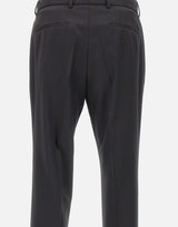 Pantaloni slim fit in serge di lana vergine 50469174 001 BOSS 