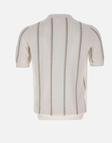 Maglia in cotone gessata M76MAGM68 MAG0M042011303 ELEVENTY 