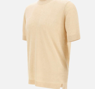 T-shirt in misto lino e cotone TS0MC LC14R030 FILIPPO DE LAURENTIIS 