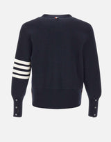 "Milano stitch v neck cardigan" MKC160A 00014415 THOM BROWNE 