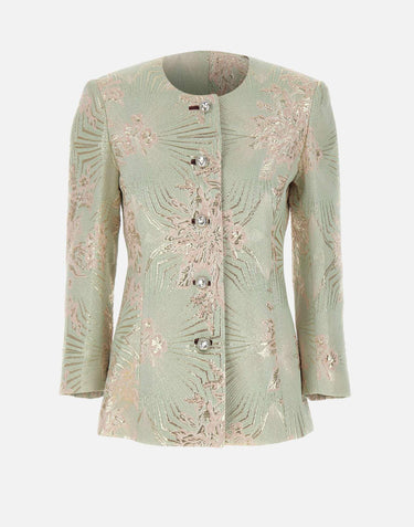 Giacca sartoriale jacquard WT002 LTGREEN JACQUES WEI 