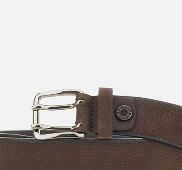 Cintura in nabuk a doppio ardiglione CNK00311 NBKEBANO GIANNI CHIARINI 