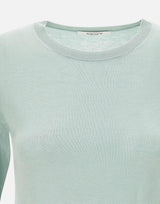 Maglia in misto seta a maniche corte 199021 239 KANGRA 