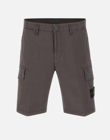 Shorts in broken twill effetto "old" L100018S0004 V0165 STONE ISLAND 