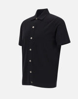 Camicia in maglia di cotone superior DC120089 NERO DELLA CIANA CASHMERE 