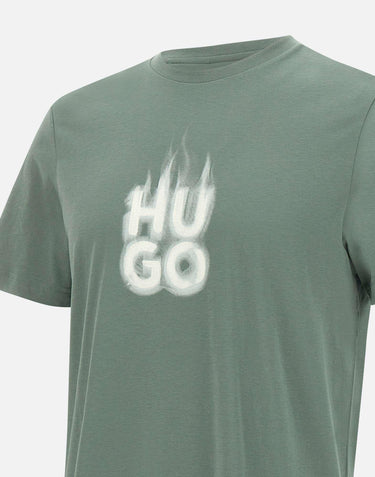 T-shirt "Dalayer" in cotone 50535363 343 HUGO 