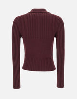Cardigan con zip in lana e cashmere 1326KJU007313A ACAI VICTORIA BECKHAM 
