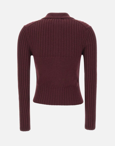 Cardigan con zip in lana e cashmere 1326KJU007313A ACAI VICTORIA BECKHAM 