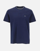 T-shirt in cotone con taschino 25411007 013 PAUL&SHARK 