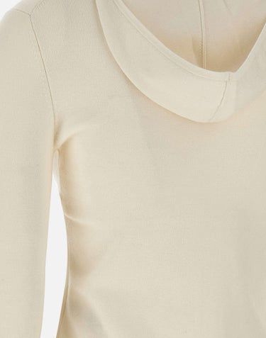 "Fine Merino Cardigan" 1325KTP006406A IVORY VICTORIA BECKHAM 