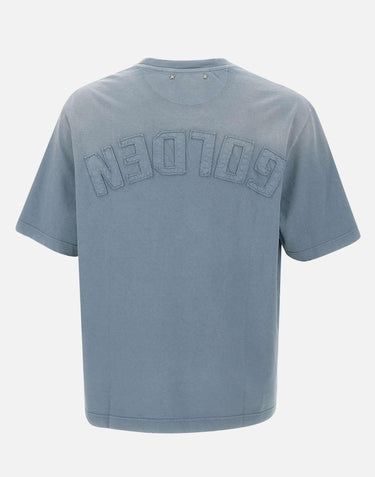T-shirt con stampa revers sul retro GUP01873 P00177350813 GOLDEN GOOSE 