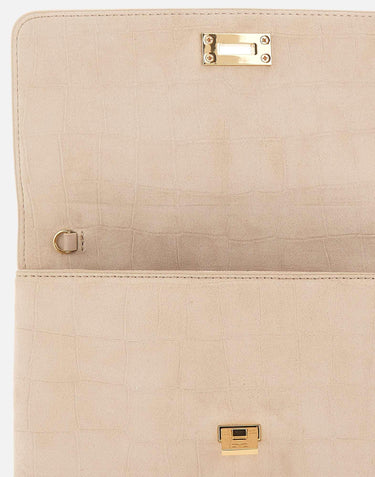 Pochette scamosciata stampa cocco BS64A61E2 135 ELISABETTA FRANCHI 