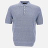 Polo in misto lino 57118 18641565 GRAN SASSO 