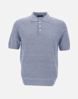 Polo in misto lino 57118 18641565 GRAN SASSO 