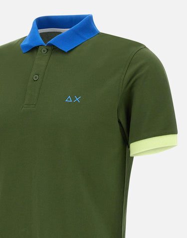 T-shirt "3 color way" in cotone piquet A35116 37 SUN68 