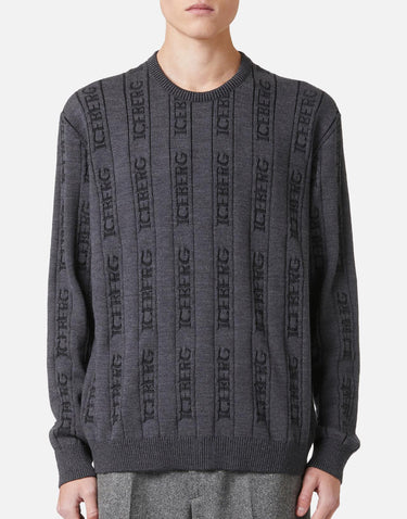 Maglia in lana e cotone A0027010 8928 ICEBERG 