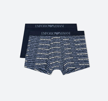 Set 2 Pack boxers in cotone stretch EM001014 AF14994MB309 EMPORIO ARMANI