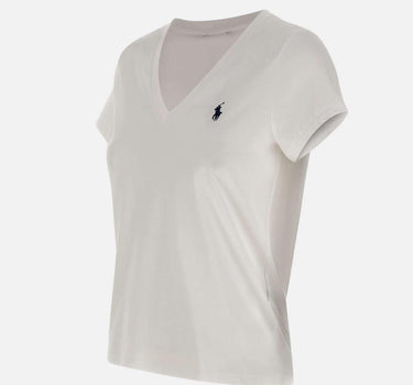 T-shirt a V in cotone 211B14611 007 POLO RALPH LAUREN 