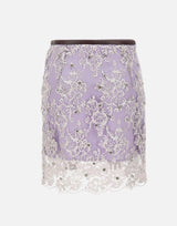 Gonna ricamata con strass BQ001 VIOLET JACQUES WEI 