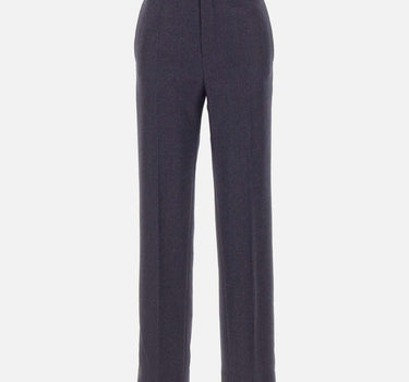 Pantaloni in lana con orli sfrangiati S52KA0566 M35466524M MM6 MAISON MARGIELA 