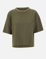 Maglia maniche corte con colletto bombato MF5181MS99E 90512 LIU-JO 