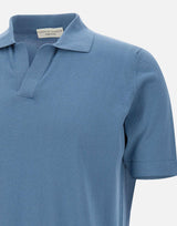 Polo in crepe di cotone PL0MCSK CR14R870 FILIPPO DE LAURENTIIS 