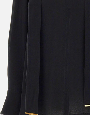 Camicia in georgette di viscosa con fusciacca CA14661E2 110 ELISABETTA FRANCHI 