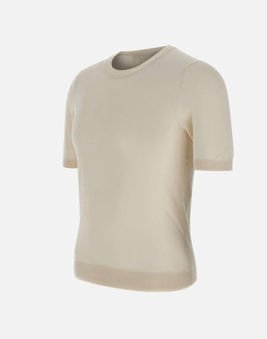 Maglia in seta a maniche corte 43112 23503005 GRAN SASSO 