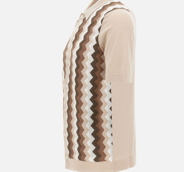 Camicia in maglia jacquard chevron 43194 20747010 GRAN SASSO 
