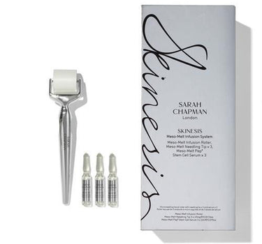 "Platinum meso-melt infusion system microneedling facial roller & serum" 1078  SARAH CHAPMAN 