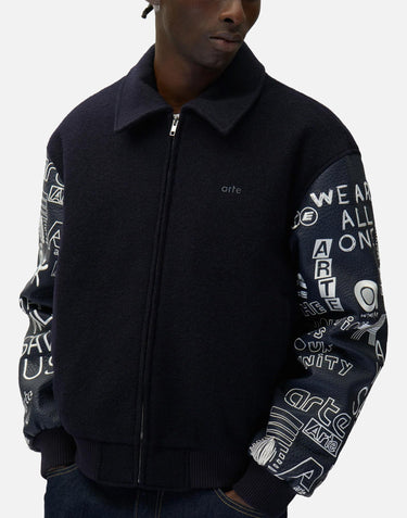 "Graffiti Varsity Jacket" 074J 450 ARTE ANTWERP 