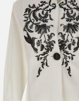 Giacca con ricamo gioiello CS014 WHITE JACQUES WEI 