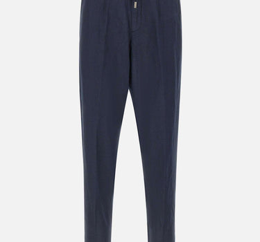 Pantaloni in misto lino con coulisse 26PG1649 037 PERFECTION 