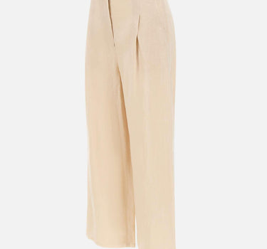 Pantaloni crop in tela ramié 2616131012600 060 MAX MARA STUDIO 