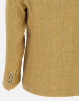 Blazer aderente in lino delavé 2613041092200 003 MARELLA 