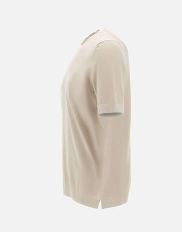 Maglia a maniche corte in cotone biologico 43168 21820011 GRAN SASSO 