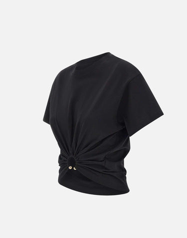 "Cropped tee shirt" 23AJTO539C00485 P001 RABANNE 